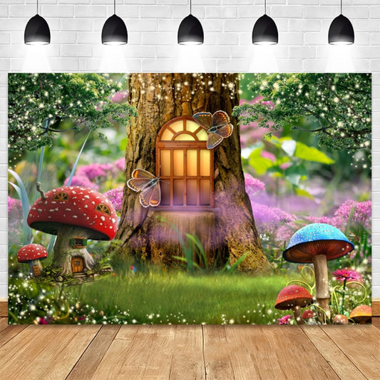 150 X 210cm Fantasy Forest Photography Background Cloth Cartoon Kids Party Decoration Backdrop(6360) by bashfashion