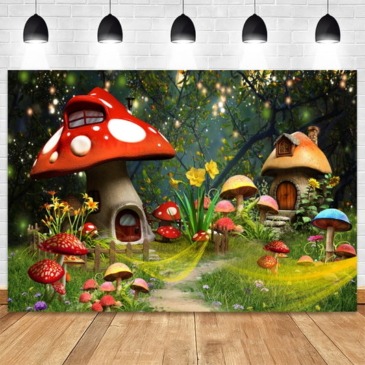 150 X 210cm Fantasy Forest Photography Background Cloth Cartoon Kids Party Decoration Backdrop(6364) by bashfashion