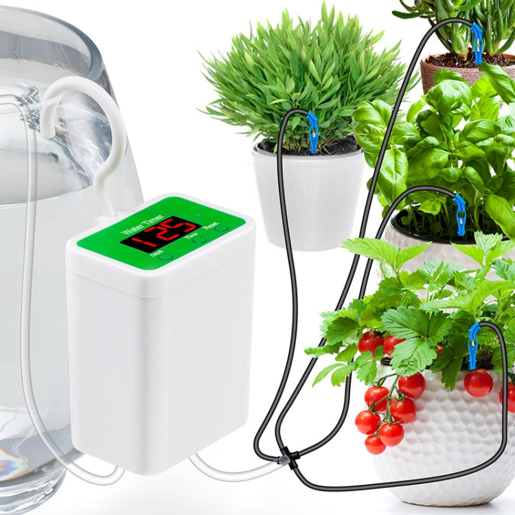 Household Intelligent Drip Irrigation Automatic Watering Timing Machine, Specification: Water 2 Potted Plants by bashfashion