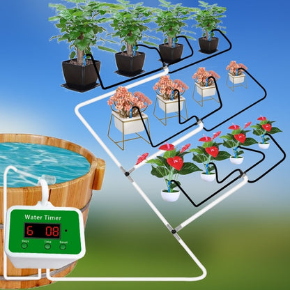Household Intelligent Drip Irrigation Automatic Watering Timing Machine, Specification: Water 2 Potted Plants by bashfashion