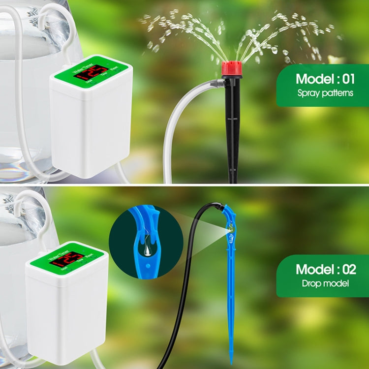 Household Intelligent Drip Irrigation Automatic Watering Timing Machine, Specification: Water 2 Potted Plants by bashfashion
