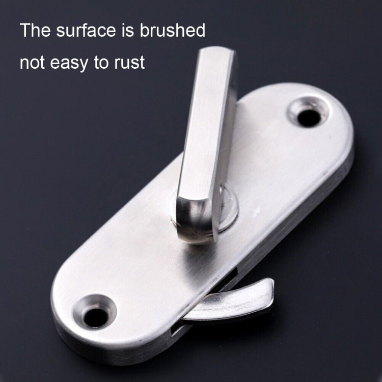 304 Stainless Steel Slot 90 Degrees Right Angle Migration Door Hook Lock by bashfashion