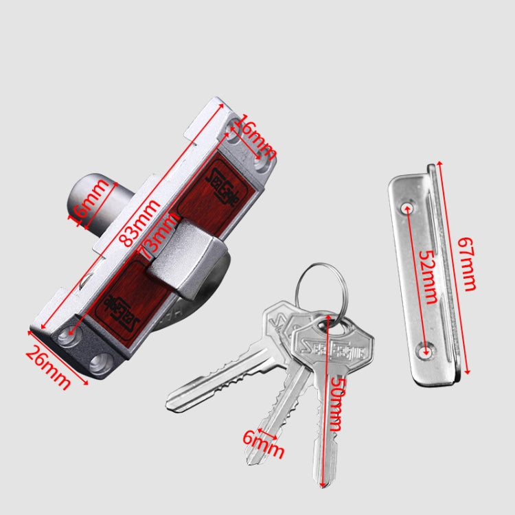 Zinc Alloy Slot-free / Punching 90 Degrees Right Angle Migration Door Hook Lock by bashfashion