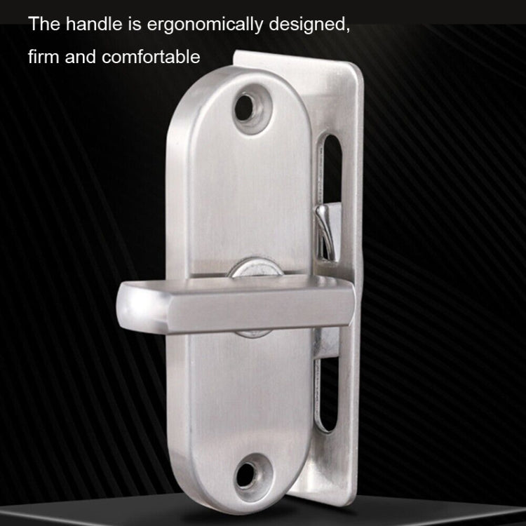 Zinc Alloy Slot-free 90 Degrees Right Angle Migration Door Hook Lock by bashfashion