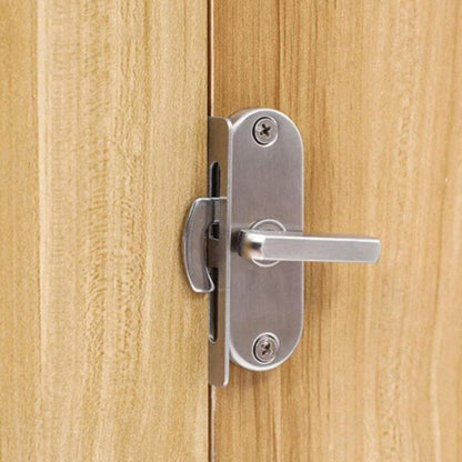 Zinc Alloy Slot-free / Punching 90 Degrees Right Angle Migration Door Hook Lock by bashfashion