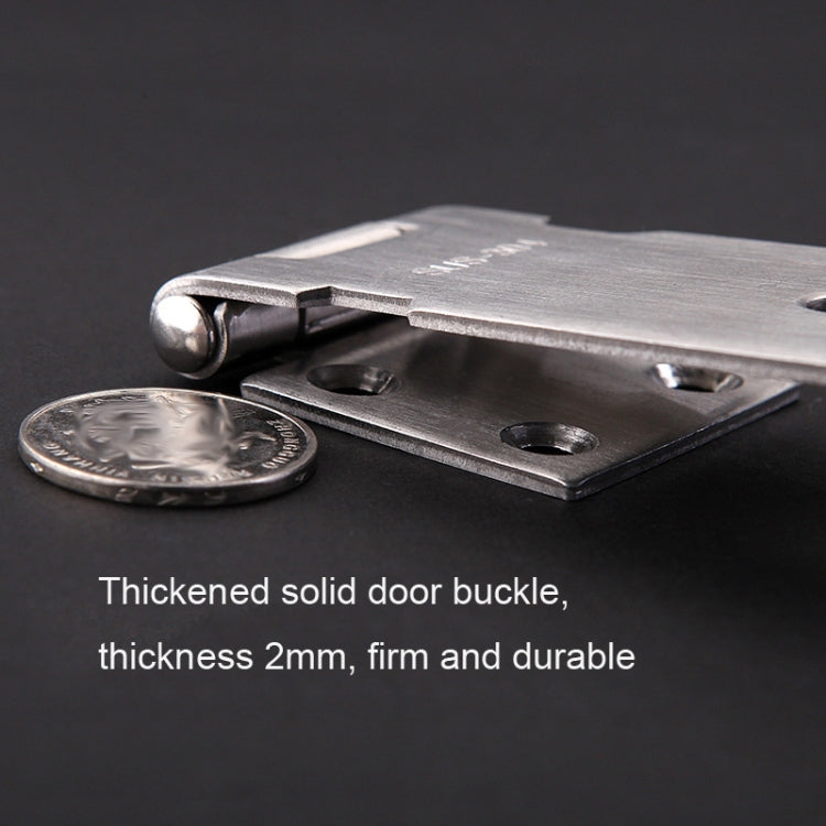 4 inch 304 Stainless Steel Locking Plate Anti-Theft Hitch by bashfashion