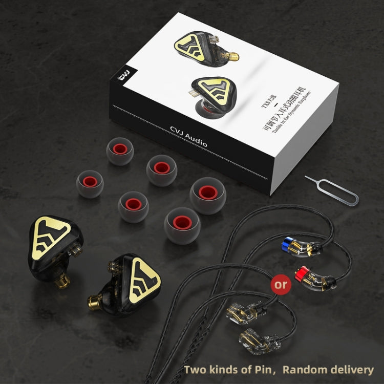 CVJ In-Ear Wired Gaming Earphone, Color: Black by CVJ