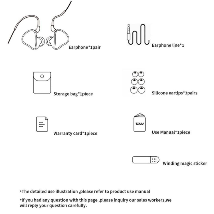 CVJ In-Ear Earplug Style Resin Interchangeable Cable Earphone, Style: Star Cloud by CVJ