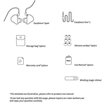 CVJ In-Ear Earplug Style Resin Interchangeable Cable Earphone, Style: Star Cloud by CVJ