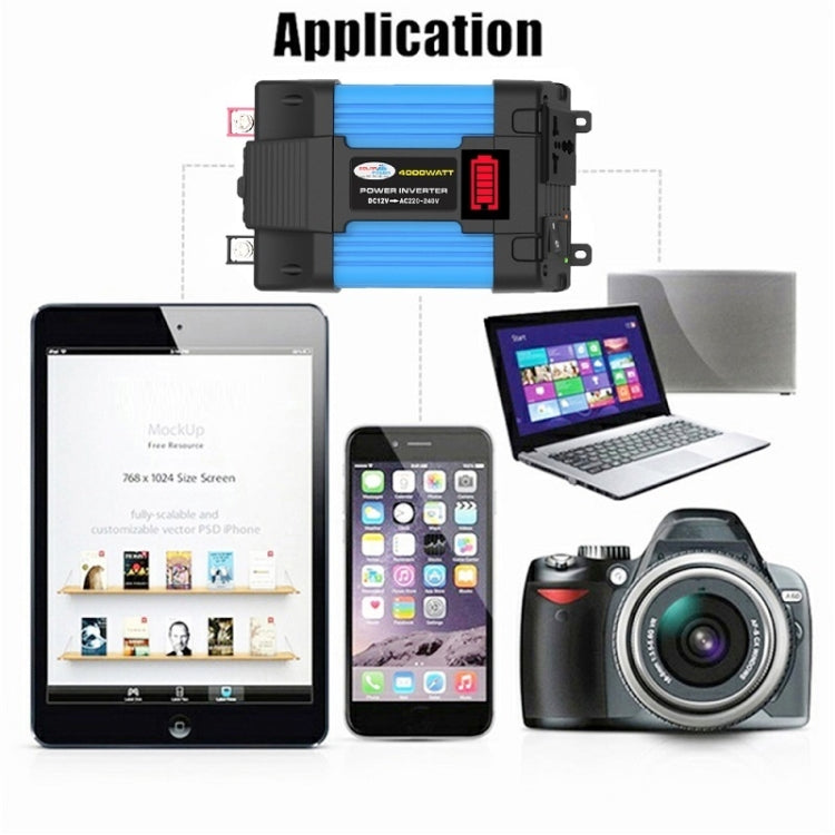 12V-220V 300W SOLIKE TECH Vehicle Inverter Sine Wave Convertor Auto Inverter by SOLIKE TECH