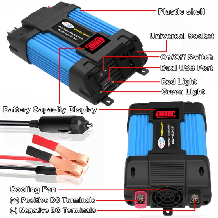 12V-110V 300W SOLIKE TECH Vehicle Inverter Sine Wave Convertor Auto Inverter by SOLIKE TECH