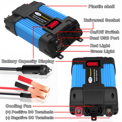 12V-110V 300W SOLIKE TECH Vehicle Inverter Sine Wave Convertor Auto Inverter by SOLIKE TECH