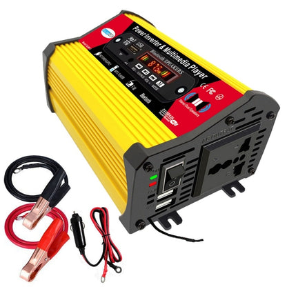 SOLIKE TECH 300W Modified Sine Wave Inverter with Bluetooth MP3/FM Multimedia Player 12V to 220V by bashfashion
