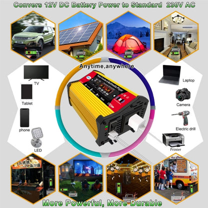 SOLIKE TECH 300W Modified Sine Wave Inverter with Bluetooth MP3/FM Multimedia Player 12V to 220V by bashfashion