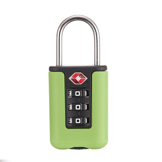 TSA Customs Code Lock Travel Luggage Lock Mini Contrast Color Design Combination Padlock(Light Green) by bashfashion