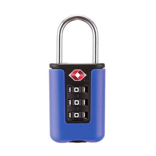 TSA Customs Code Lock Travel Luggage Lock Mini Contrast Color Design Combination Padlock(Purple Blue) by bashfashion