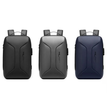 Business Large Capacity Travel Bag Multifunctional Waterproof Laptop Backpack With USB Port(Light Grey) by bashfashion