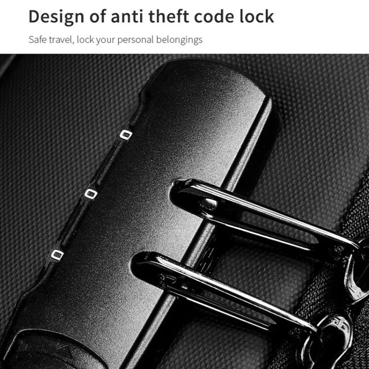 Business Large Capacity Travel Bag Multifunctional Waterproof Laptop Backpack With USB Port(Light Grey) by bashfashion