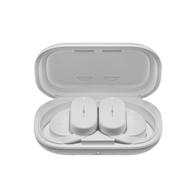 HD313 Earhook OWS Noise Reduction Bluetooth Earphone Subwoofer Sport Wireless Headset(White) by bashfashion