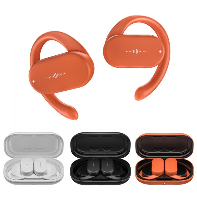 HD313 Earhook OWS Noise Reduction Bluetooth Earphone Subwoofer Sport Wireless Headset(Orange Red) by bashfashion
