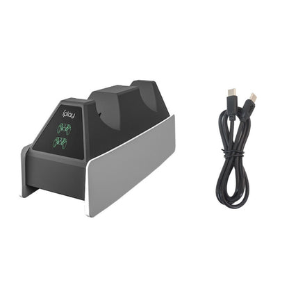 iplay HBP-260 For PS5 Handle Charging Seat Electric Game Handle Fast Charging Seat(Black) by iplay