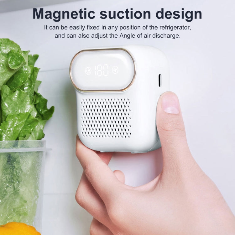 M16 Fridge Deodorizer Negative Ion Digital Display Magnetic Mounting Freezer Odor Remover by bashfashion