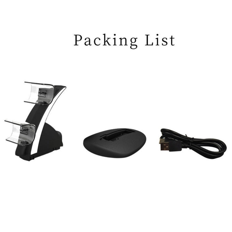 iplay HBP-253 For PS5 Game Wireless Handle Double Charging Base Placement Bracket(Black) by iplay