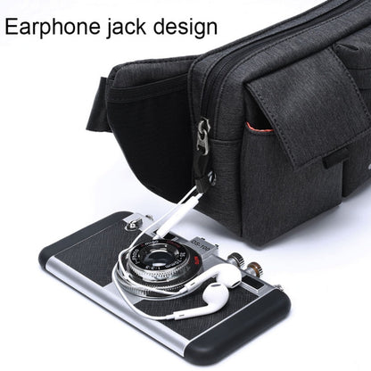 Multifunctional Waterproof Waist Bag Outdoor Casual Crossbody Bag(Deep Blue) by bashfashion