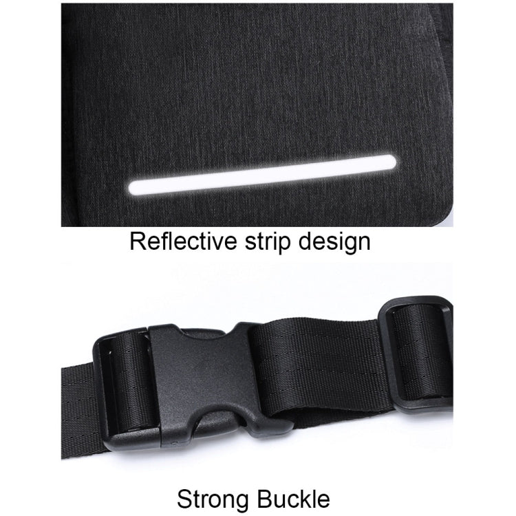 Multifunctional Waterproof Waist Bag Outdoor Casual Crossbody Bag(Deep Blue) by bashfashion