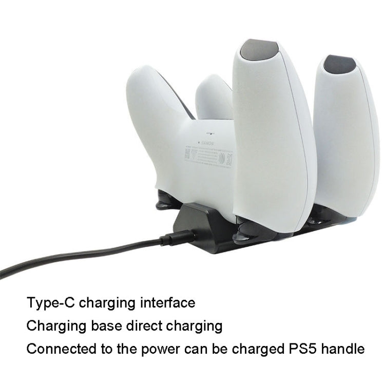iplay HBP-263 For PS5 Handle Dual Seat Charging Support(Black) by iplay