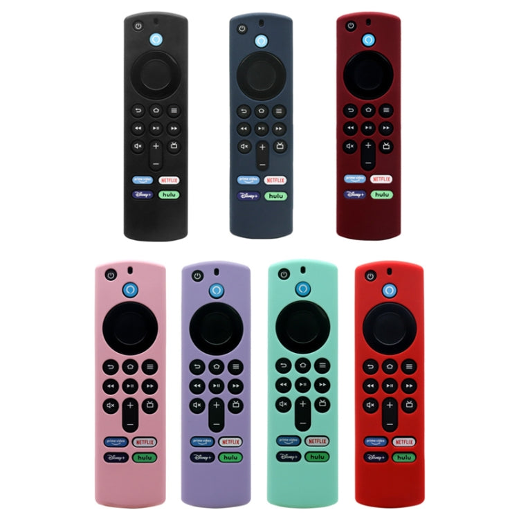 2pcs Remote Control Case For Amazon Fire TV Stick 2021 ALEXA 3rd Gen With Airtag Holder(Black) by bashfashion