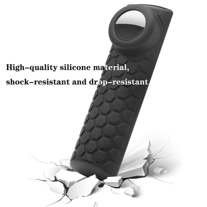 2pcs Remote Control Case For Amazon Fire TV Stick 2021 ALEXA 3rd Gen With Airtag Holder(Black) by bashfashion