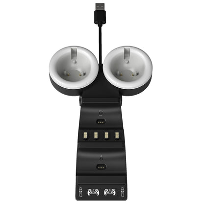 Iplay HBP-301 For PS5 / PS VR MOVE Controller Handle Dual Seat Charger 4 In 1 Charger(Black) by iplay