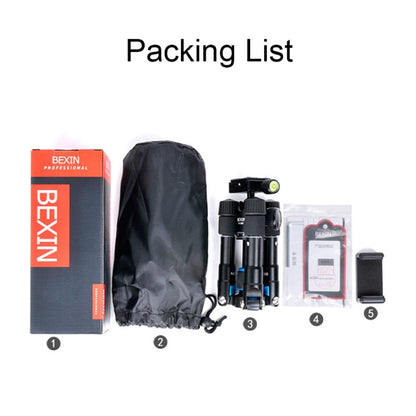 BEXIN V30 Adjustable Aluminum Alloy Desktop Camera Tripod Mini Portable Folding Live Tripod(MS08-S) by BEXIN