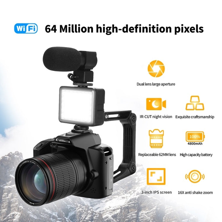 Dual-camera Night Vision 64 Million Pixel High-definition WIFI Digital Camera Standard Without Memory Card by bashfashion