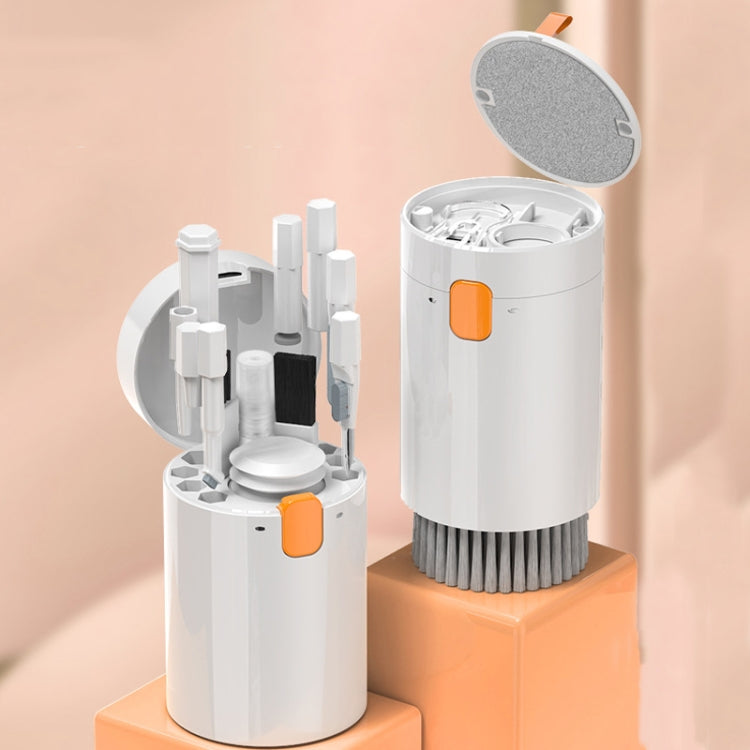 Q20 Headphone Cleaning Pen Mobile Phone Camera Computer Cleaning Tool Without Liquid(White Orange) by bashfashion