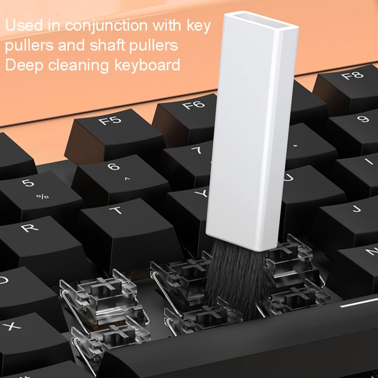 Q20 Headphone Cleaning Pen Mobile Phone Camera Computer Cleaning Tool Without Liquid(White Orange) by bashfashion