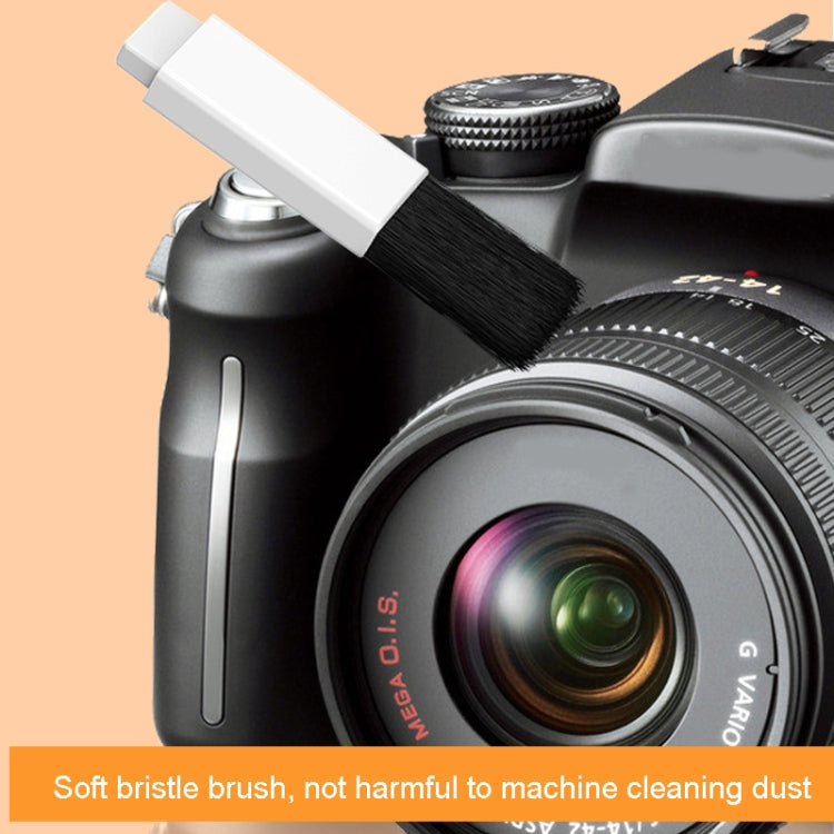 Q20 Headphone Cleaning Pen Mobile Phone Camera Computer Cleaning Tool Without Liquid(White Orange) by bashfashion