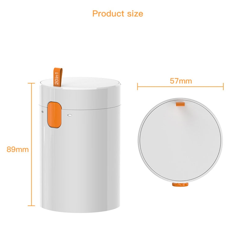 Q20 Headphone Cleaning Pen Mobile Phone Camera Computer Cleaning Tool Without Liquid(White Orange) by bashfashion