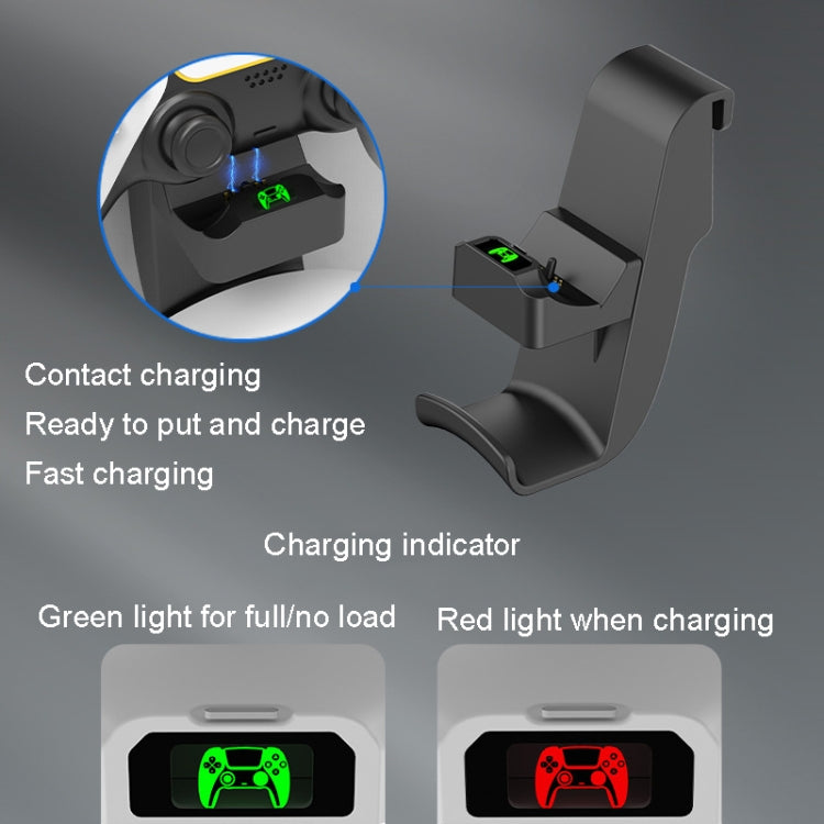 iplay HBP-293 For PS5 Suspension Handle Charging Seat Headphone Storage Hook Game Console Hanger(Black) by iplay