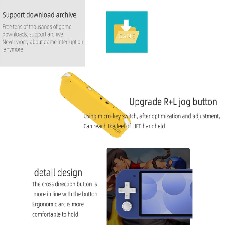Nostalgic Street Fighter FC Handheld Video Game Console(Green) by bashfashion