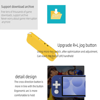 Nostalgic Street Fighter FC Handheld Video Game Console(Blue) by bashfashion