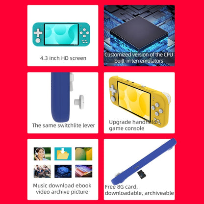 Nostalgic Street Fighter FC Handheld Video Game Console(Green) by bashfashion