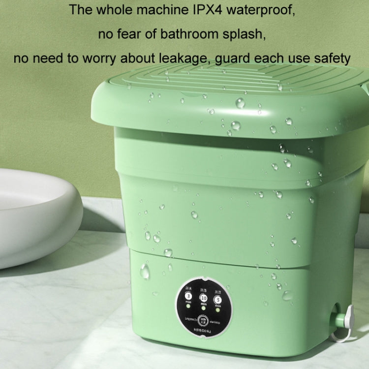 4.5L Mini Portable Folding Household Washing Machine Underwear Washer, Color: Fruit Green(UK Plug) by bashfashion