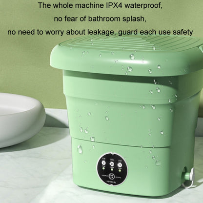 4.5L Mini Portable Folding Household Washing Machine Underwear Washer, Color: Fruit Green(US Plug) by bashfashion