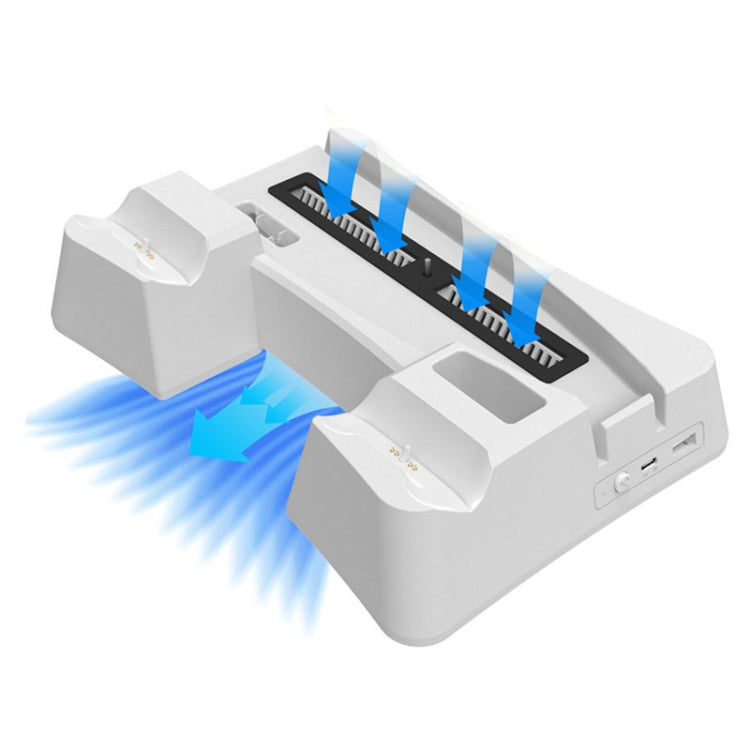 Iplay HBP-351 For Sony PS5 Digital Version Host Cooling Base Bracket Multifunctional Handle Charging Stand(White) by iplay