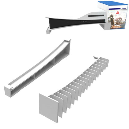 Iplay HBP-393 For Sony PS5 Optical Drive / Digital Version Host Horizontally Placed Bracket With Disc Slot(White) by iplay