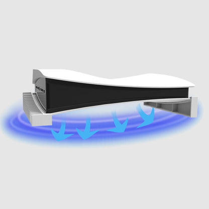 Iplay HBP-393 For Sony PS5 Optical Drive / Digital Version Host Horizontally Placed Bracket With Disc Slot(White) by iplay