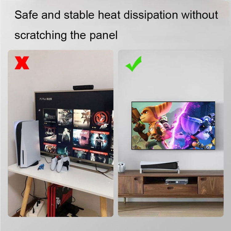 Iplay HBP-393 For Sony PS5 Optical Drive / Digital Version Host Horizontally Placed Bracket With Disc Slot(White) by iplay