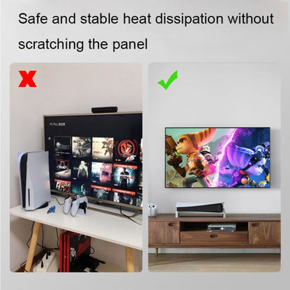 Iplay HBP-393 For Sony PS5 Optical Drive / Digital Version Host Horizontally Placed Bracket With Disc Slot(White) by iplay